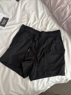 lululemon athletica Black Active Shorts with Logo Tag